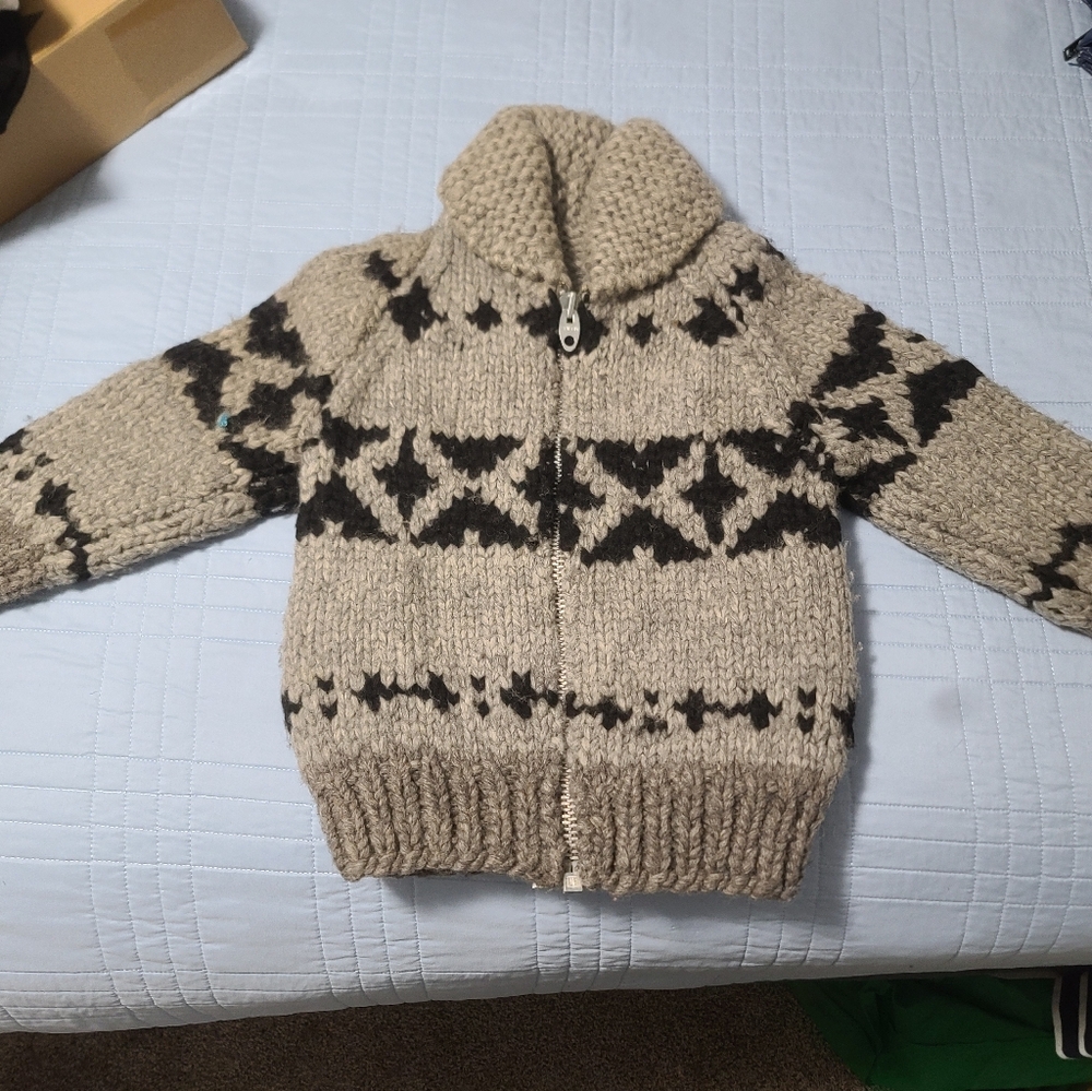 Cowichan Childs Zipup Sweater